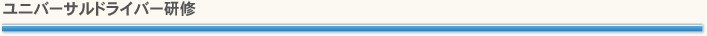 ユニバーサルドライバー研修