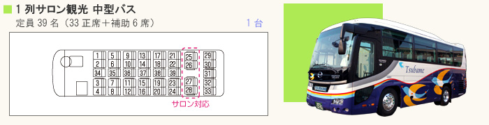 ■ 1列サロン観光　（定員39名） 