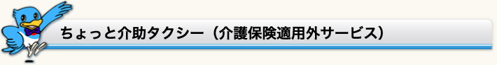 ちょっと介助タクシー（介護保険適用外サービス）