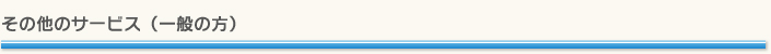 その他のサービス（一般の方）
